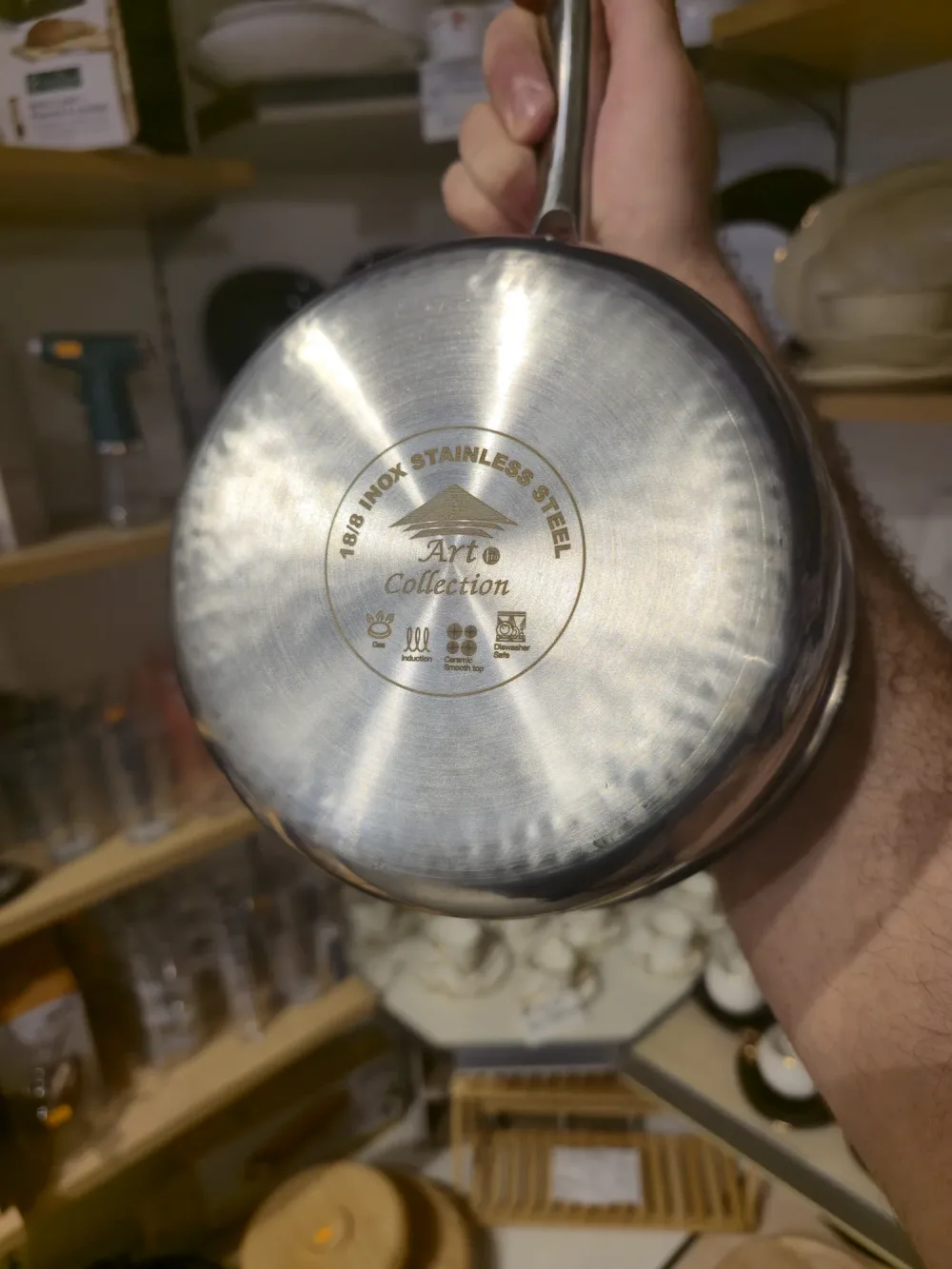 Poêle "Art Collection" – Inox 18/8 – Fond Martelé Effet Vague