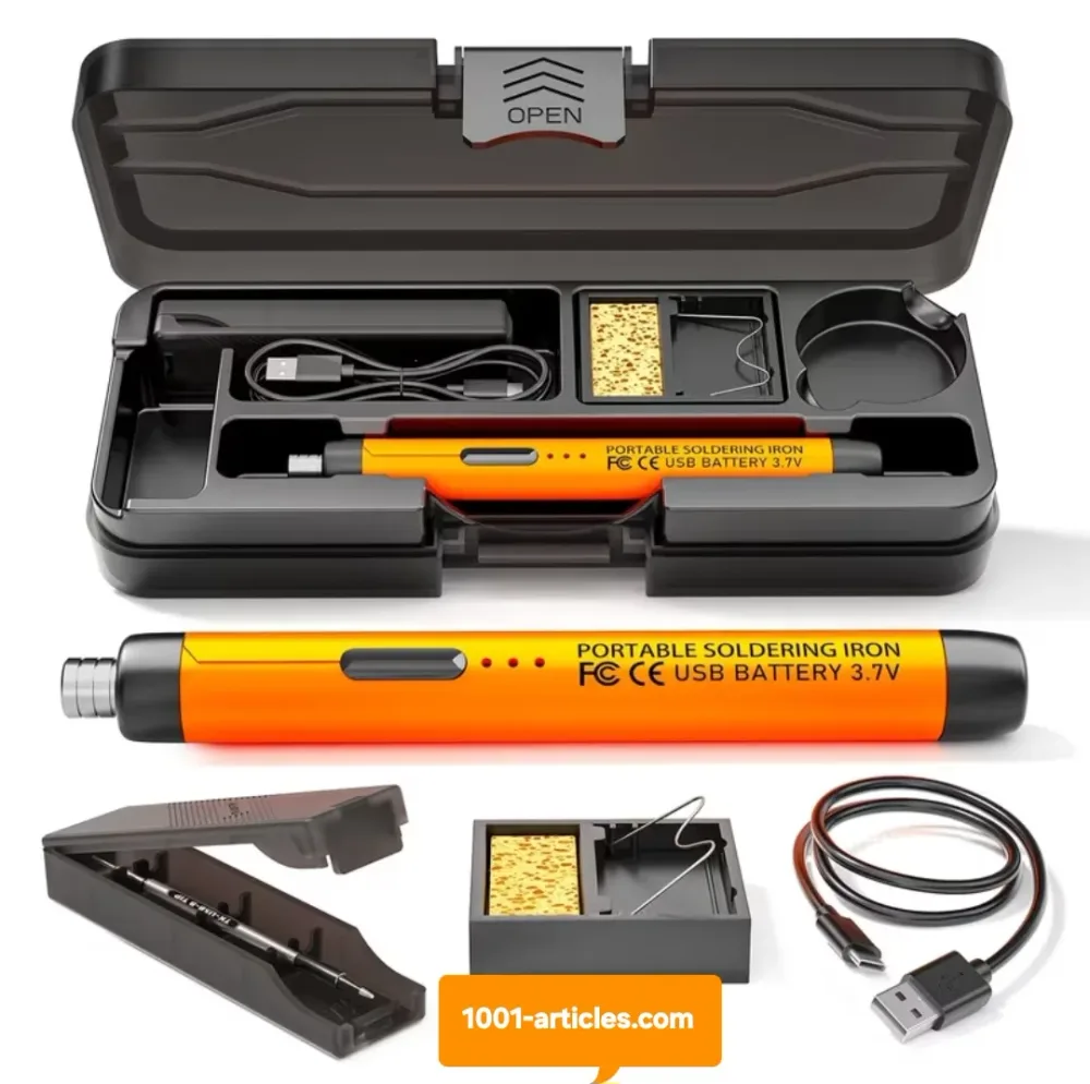 Fer à souder portable, sans fil, chauffage rapide, rechargeable USB.