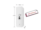 Capteur intelligent de température et du taux d'humidité, Hygromètre Tuya Smart
