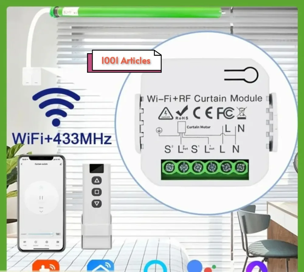 Switch / Remote RF Smart pour contrôle des Volets