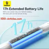 Baseus Smooth Writing 3 Stylus Magnetic Design - Stylet LED pour Apple Ipad