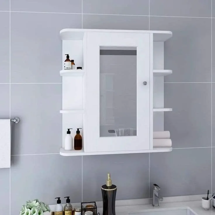 Bathroom Mirror Cabinet with Side Storage CNC File