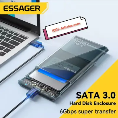 Boîtier Externe Essager pour SATA SSD et HDD 2.5 pouces