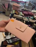 Portefeuille en cuir froissé avec rabat couronne dorée