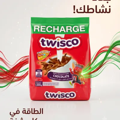 مسحوق فوري بذوق الشكولاطة Recharge twisco 300g