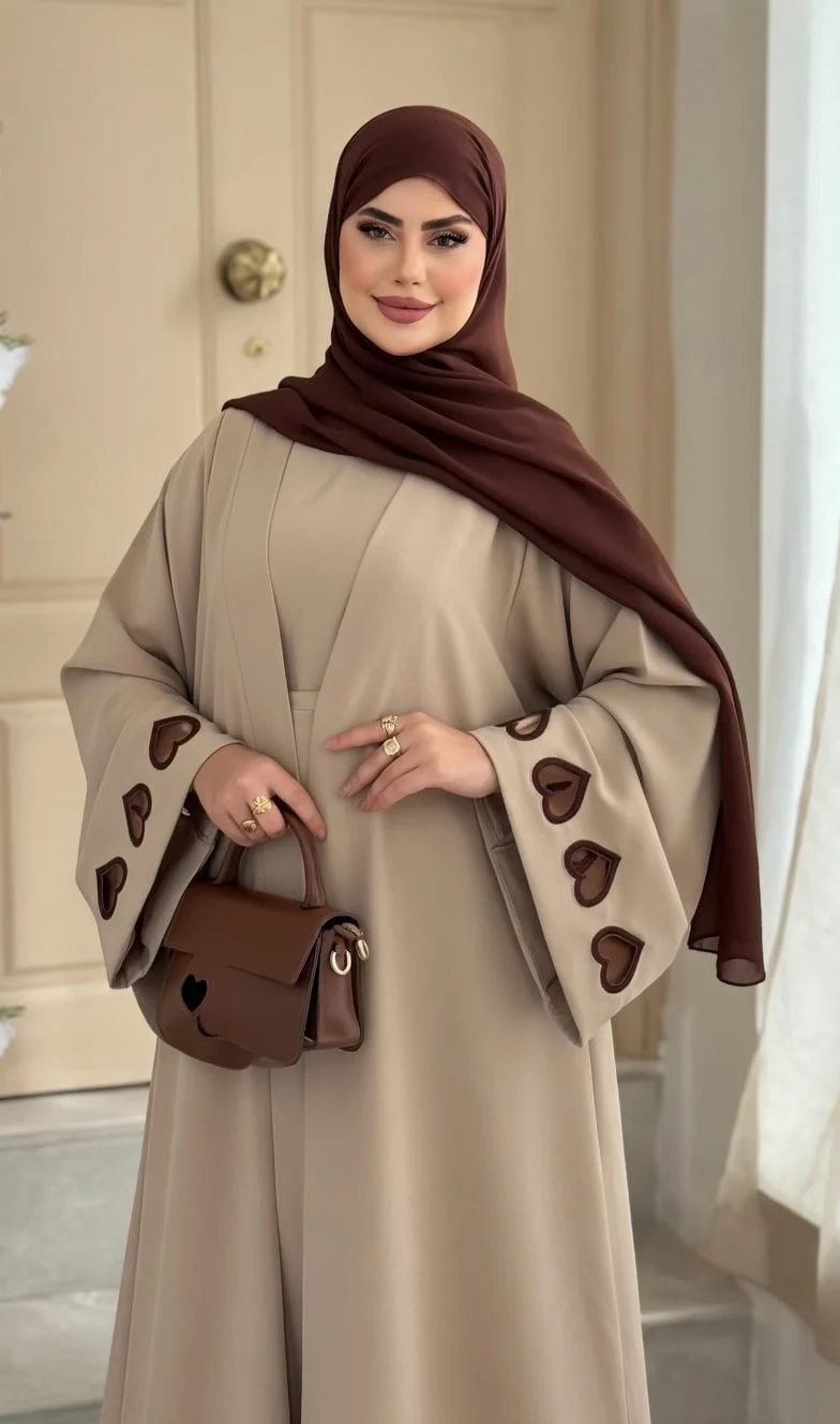 عباءة القلوب الفاخرة