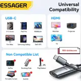 Adaptateur HDMI vers USB Type C - Essager