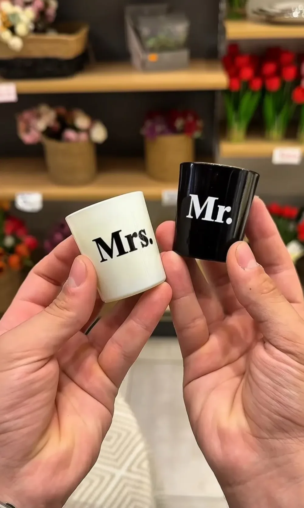 Coffret Duo Bougies Parfumées "Mr. & Mrs." –