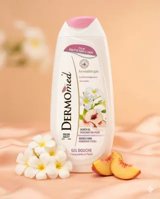 Dermomed جال دوش بعطر الخوخ والورد 250ml