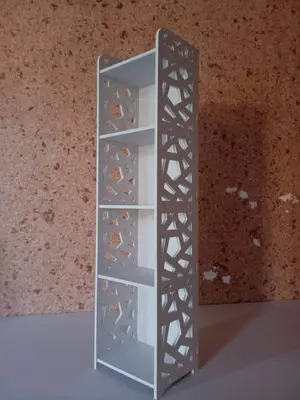 Tall Geometric Corner Shelf CNC File