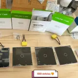Interrupteur Tactile intelligent Wifi Tuya Smart, sans ou avec Neutre
