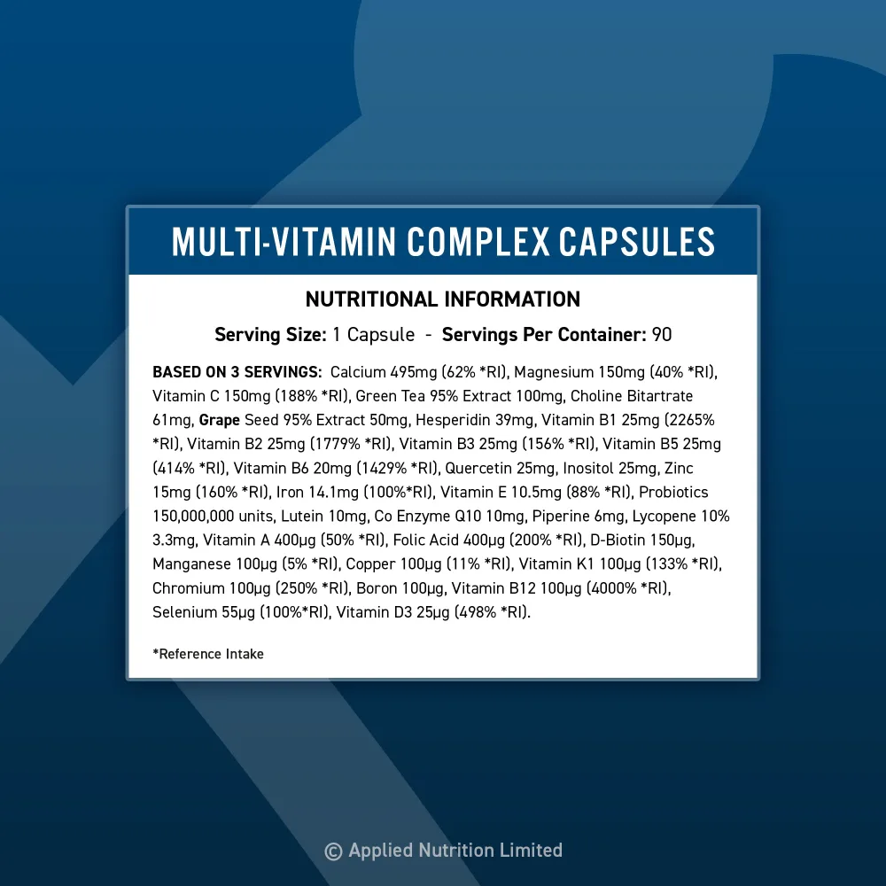 Multi-Vitamin Complex 90 Caps