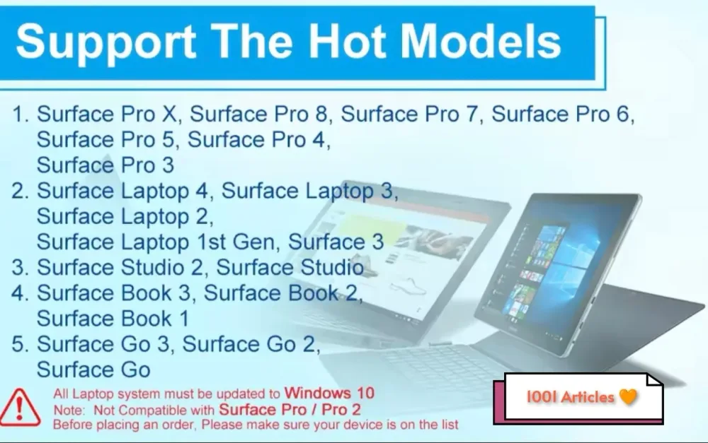 Stylet MPP 2.0 pour Microsoft Surface / Pro
