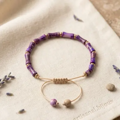 Bracelet, pierre naturel’