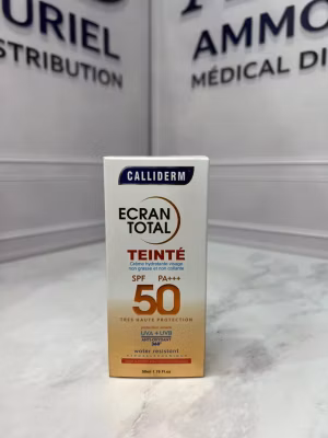 Creme solaire teintée caliderm