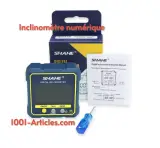 Inclinomètre numérique, base magnétique, mesure d'angles et pentes, écran LCD