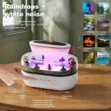 Humidificateur d'Air Effet Gouttes de Pluie et Diffuseur d'Huiles Essentielles - مرطب الهواء بتصميم قطرات المطر ونشر الزيوت العطرية