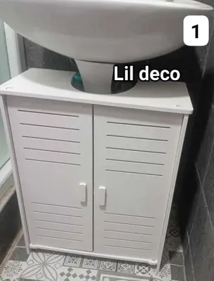 Double-Door Bathroom Cabinet CNC File
