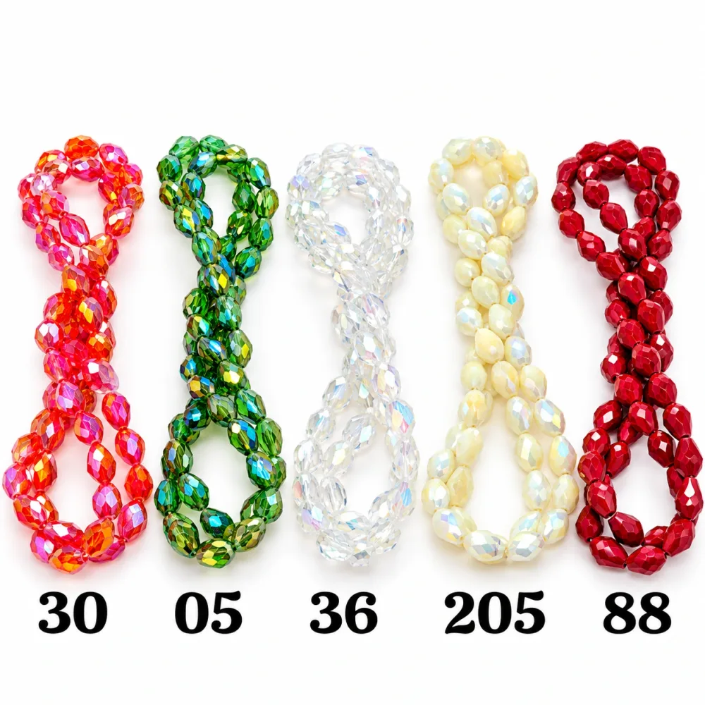 Cristal Goute 8*11 Qty:10 fil