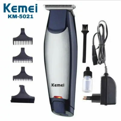 Kemei KM-5021 Tondeuse rechargeable USB – 3 guides 1/2/3 mm