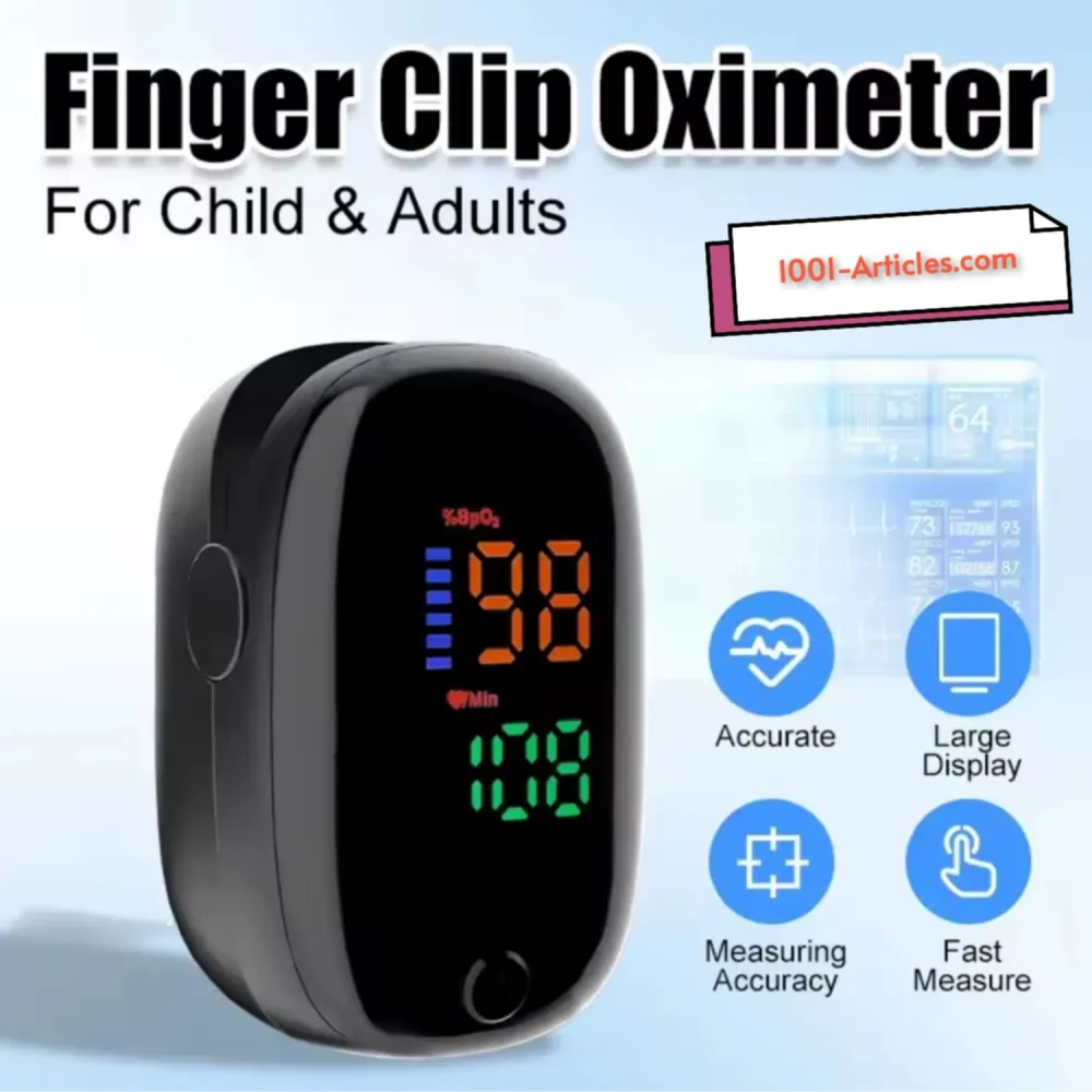 Pack Thermomètre Numérique IR Sans Contact + Mini Oxymètre