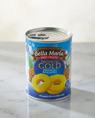قطع الاناناس مع شراب 140غ _Bella Maria_