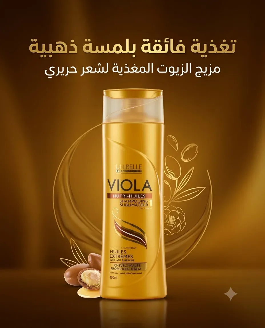 Viola شامبو للشعر الخشن والجاف 350مل