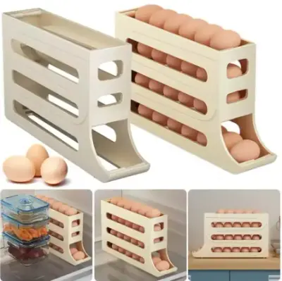 علبة و منظمة البيض بحجم عائلي 30 حبة 🥚🥚🥚