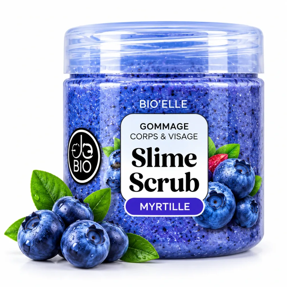 BIO BELLE Slime Scrub Gommage – Exfoliant pour le corps & Visage 400g