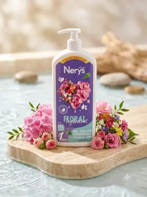 Nyres جال دوش عطر  الورد 1L
