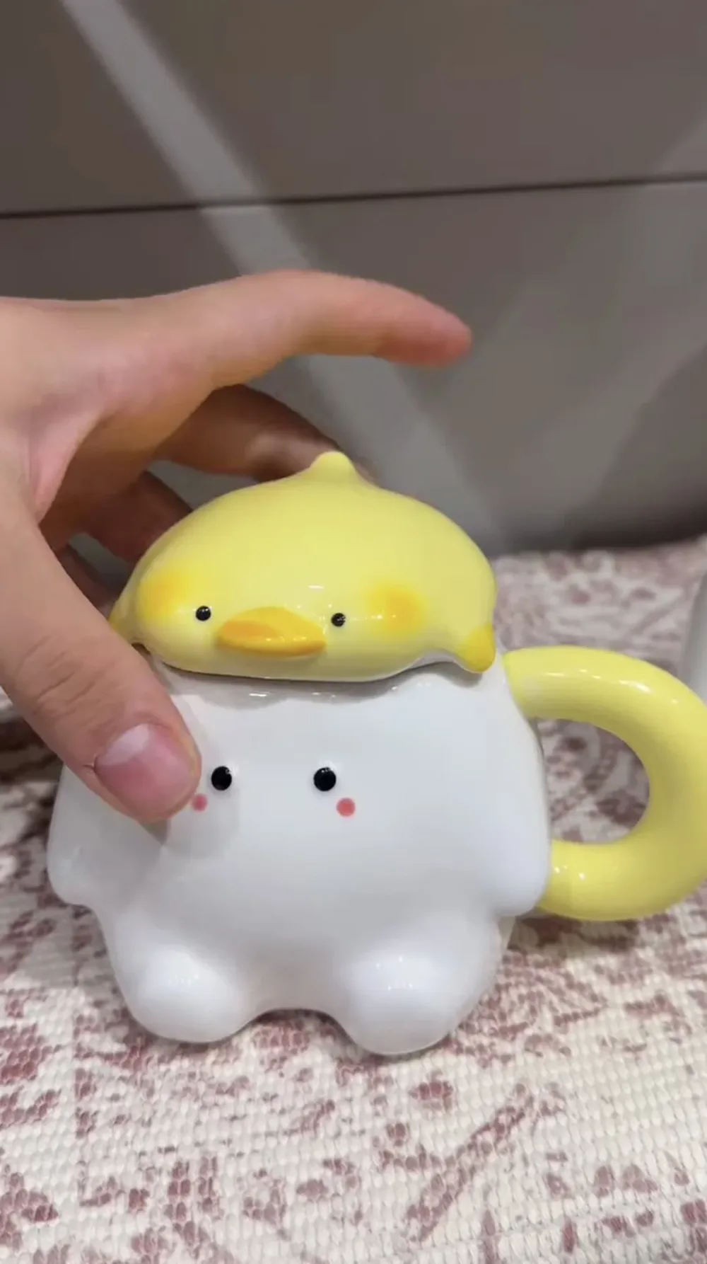 ☕ MUG KAWAII AVEC COUVERCLE AMOVIBLE - ANIMAL MIGNON