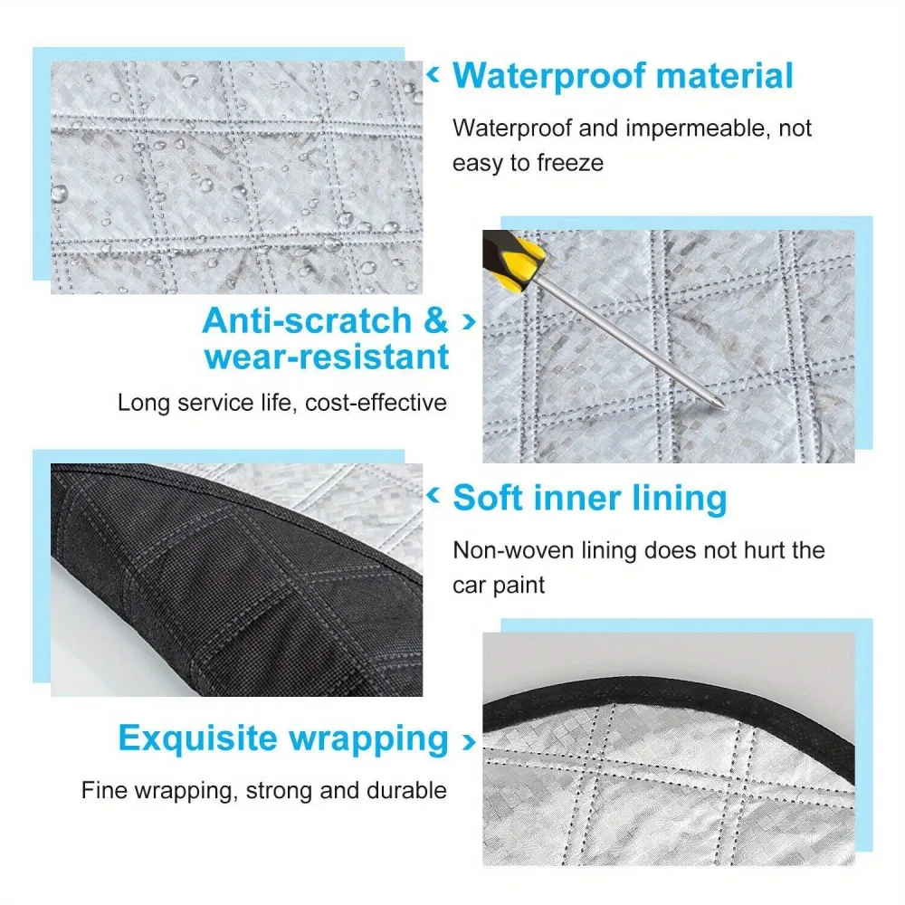 Couverture de Pare-brise Magnetique pour Voiture Toute Saison - غطاء الزجاج الأمامي للسيارة متعدد الفصول