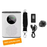 Amplificateur Vocal Pro sans fil, Mic omnidirectionnel Lavalier, affichage LED.