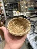 Petite Coupelle Tressée en Paille Naturelle