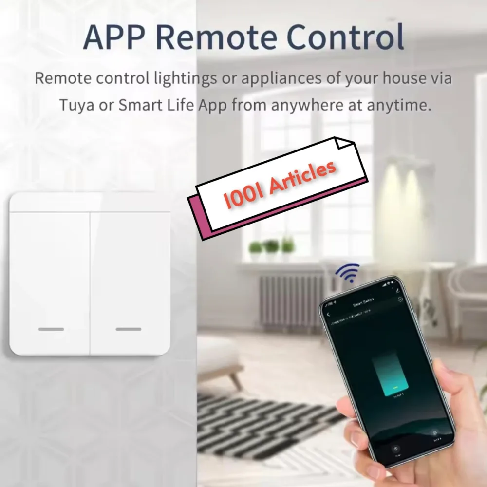 Tuya Smart Mini Switch Double, RF 433