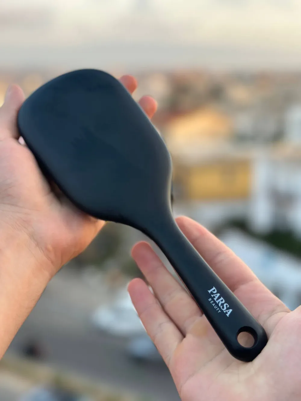 Brosse à Cheveux Ovale "LOVLU" — Poils de Sanglier & Nylon