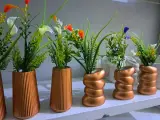 مجموعة فازات الزهور الديكورية المصغّرة