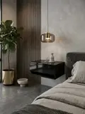 Table de nuit murale بفتحة عملية بالاسفل