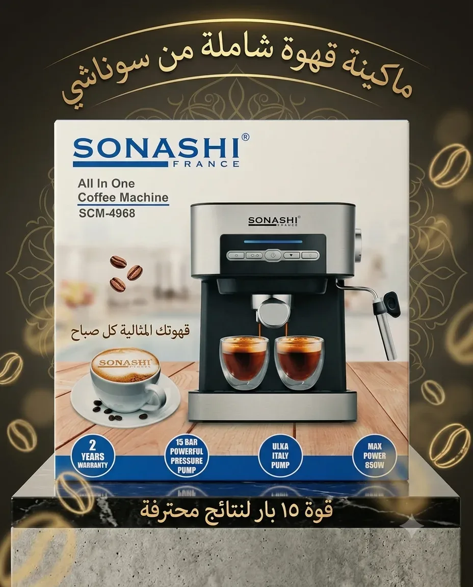 Sonashi صانعة القهوة SCM-4968
