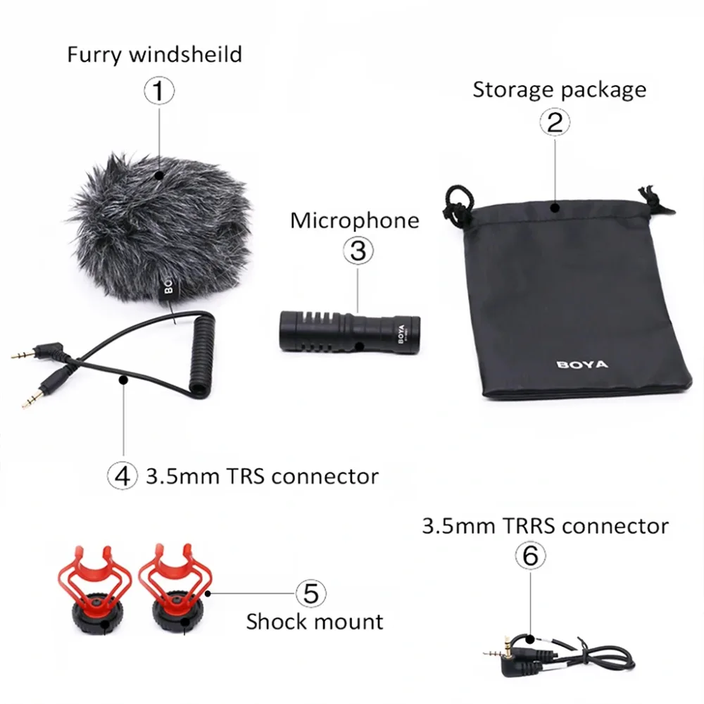 Boya MM1 Microphone Universel pour Appareil Photo et Smartphones