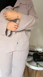 Ensemble SABAYA qualité supérieure en GRIS
