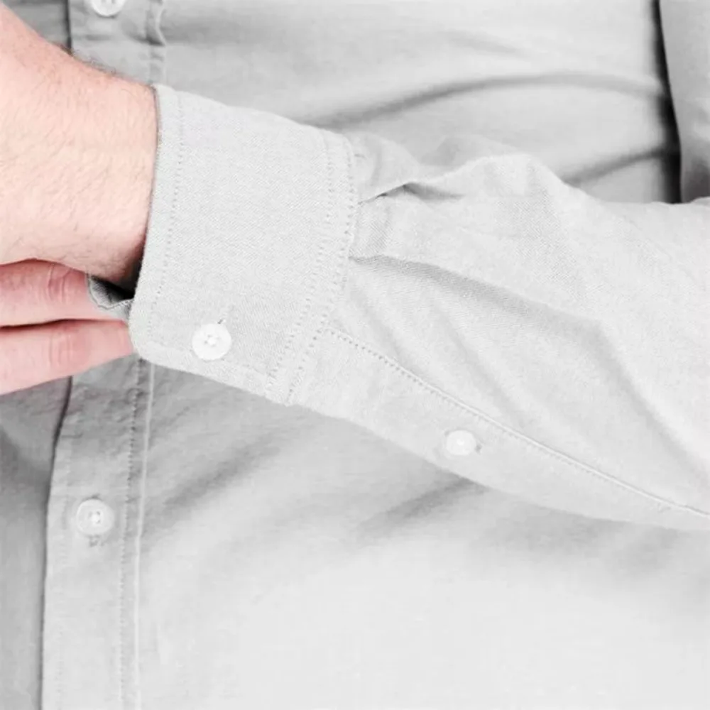 Chemise Basic Oxford Fire Trap Gris
