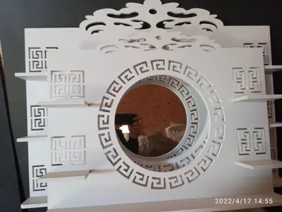 Geometric Decorative Mirror Panel CNC File