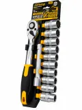 Jeux Douille plus cliquet FIXTOP 12PCS (12p) 14470