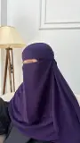 خمار طويل + نقاب عادي