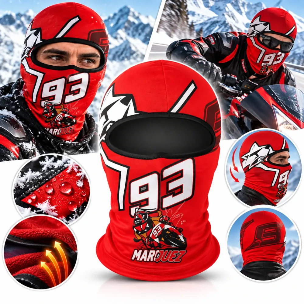 Cagoule Moto Thermique Balaclava Redbull - قناع واقي وجه كامل حراري للدراجات النارية