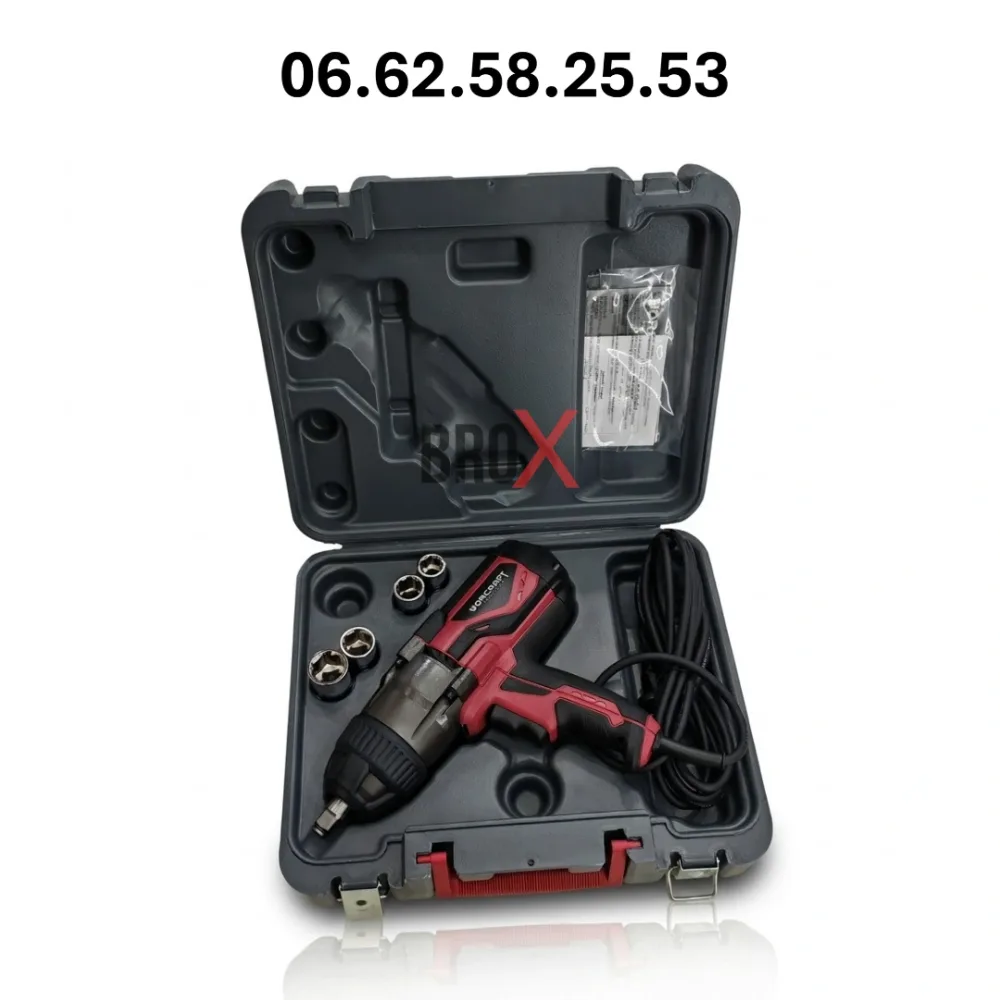 Clé à Choc Électrique Filaire 1020W 500Nm WORCRAFT IW-1000A