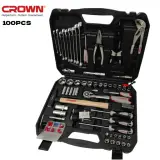 CAISSE A OUTILS COMPLET CROWN 100PCS  CPHTS-XC100BA