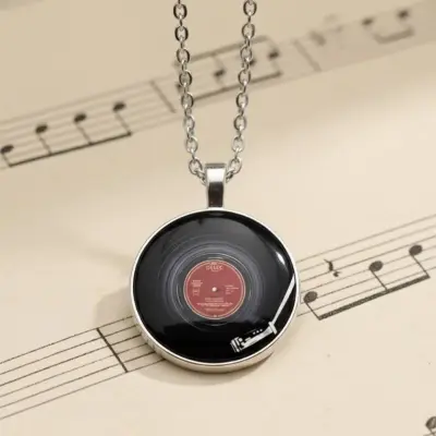 vinyl necklace
