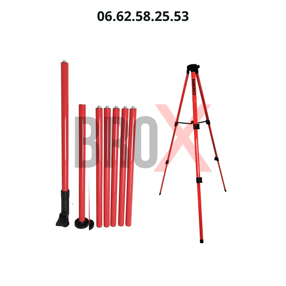 Niveau Laser Crown  4D + Perche 5m